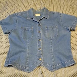 Villager Sport Classic Stretch Denim Jean Jacket